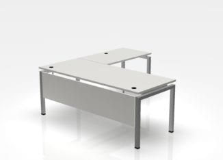 Grove Desk L-Shape + Laminate Modesty Panel